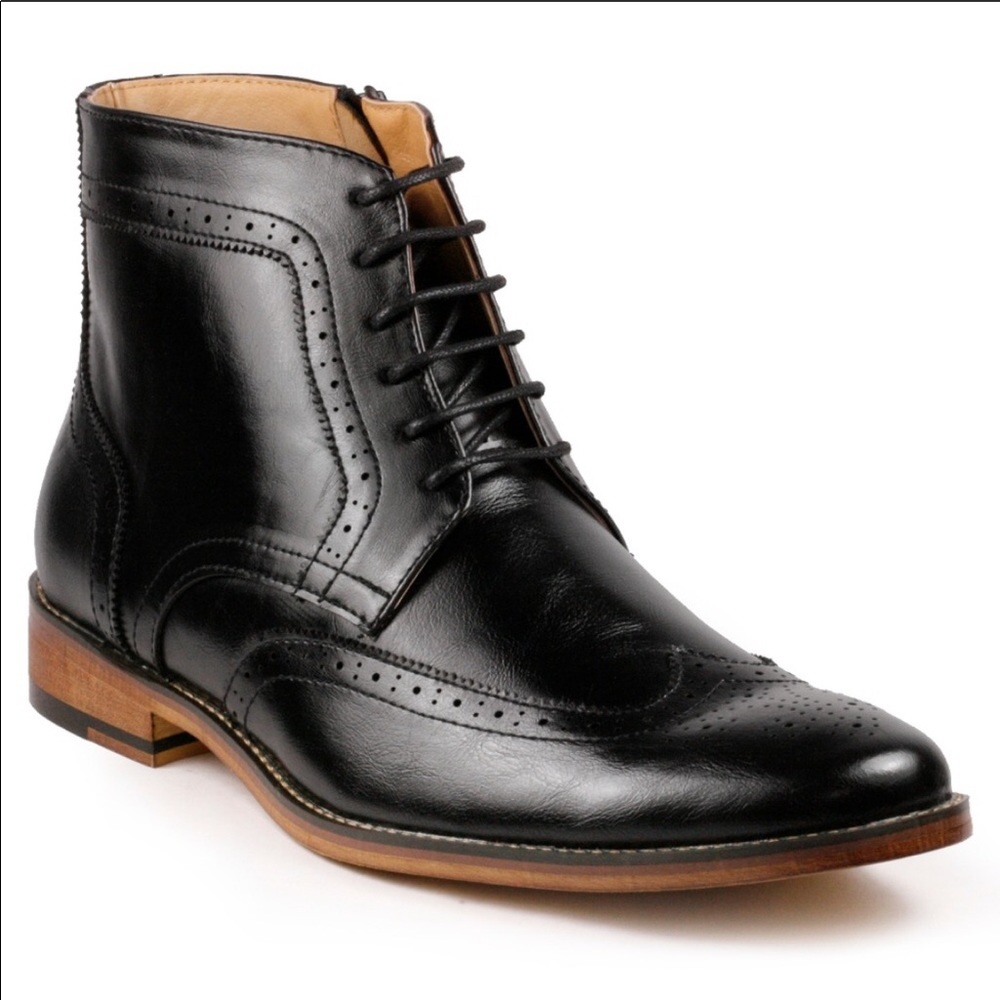 Metrocharm MC141 Black Oxford Lace Up Boot